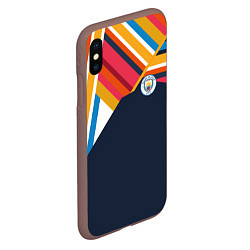 Чехол iPhone XS Max матовый МАНЧЕСТЕР СИТИ 2021, цвет: 3D-коричневый — фото 2