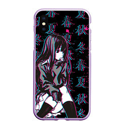 Чехол iPhone XS Max матовый Sad Anime Girl