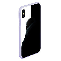 Чехол iPhone XS Max матовый Winter Hitman, цвет: 3D-светло-сиреневый — фото 2