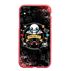 Чехол iPhone XS Max матовый The Binding of Isaac ИСААК, цвет: 3D-красный