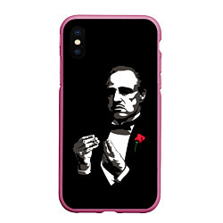 Чехол iPhone XS Max матовый Крёстный Отец The Godfather