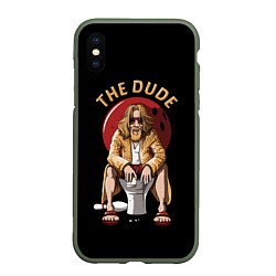 Чехол iPhone XS Max матовый THE DUDE Big Lebowski