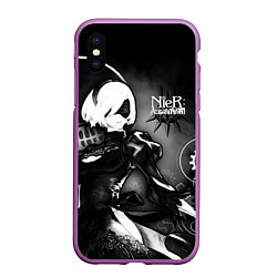 Чехол iPhone XS Max матовый 2B Nier: Automata