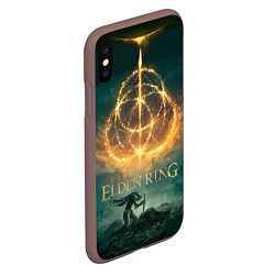 Чехол iPhone XS Max матовый Elden Ring key art, цвет: 3D-коричневый — фото 2