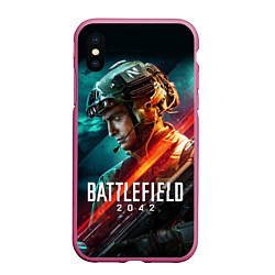 Чехол iPhone XS Max матовый BATTLEFIELD 2042 Батлфилд