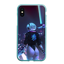 Чехол iPhone XS Max матовый Nier X Cyberpunk