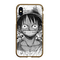 Чехол iPhone XS Max матовый Луфи улыбается one piece