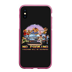 Чехол iPhone XS Max матовый No parking