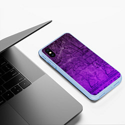 Чехол iPhone XS Max матовый Египет 3D, цвет: 3D-голубой — фото 2