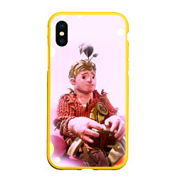 Чехол iPhone XS Max матовый It takes two Коди Z, цвет: 3D-желтый