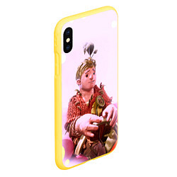 Чехол iPhone XS Max матовый It takes two Коди Z, цвет: 3D-желтый — фото 2