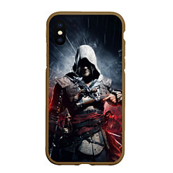 Чехол iPhone XS Max матовый Assassins Creed 4: Black Flag