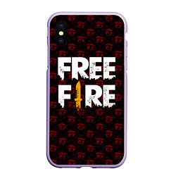 Чехол iPhone XS Max матовый FREEFIRE PATTERN GARENA Z