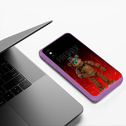 Чехол iPhone XS Max матовый FNAF FREDDY, цвет: 3D-фиолетовый — фото 2