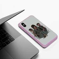 Чехол iPhone XS Max матовый Hard story, цвет: 3D-сиреневый — фото 2