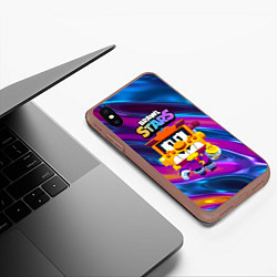 Чехол iPhone XS Max матовый Грифф Griff Brawl Stars, цвет: 3D-коричневый — фото 2