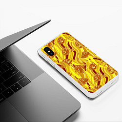 Чехол iPhone XS Max матовый Солнечные пираньи, цвет: 3D-белый — фото 2