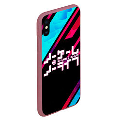 Чехол iPhone XS Max матовый NO GAME NO LIFE LOGO, цвет: 3D-малиновый — фото 2