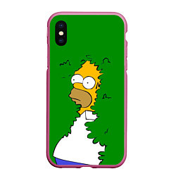 Чехол iPhone XS Max матовый Мем с Гомером
