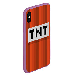 Чехол iPhone XS Max матовый TNT, цвет: 3D-фиолетовый — фото 2