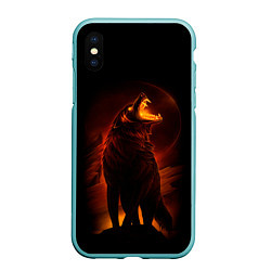 Чехол iPhone XS Max матовый DARK WOLF