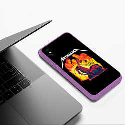 Чехол iPhone XS Max матовый Justice for all, цвет: 3D-фиолетовый — фото 2