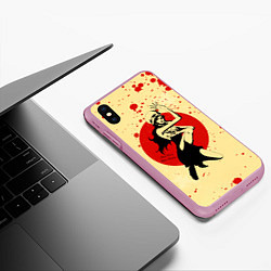 Чехол iPhone XS Max матовый Нико Робин One Piece, цвет: 3D-розовый — фото 2