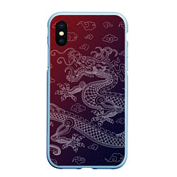 Чехол iPhone XS Max матовый Традиционный китайский дракон