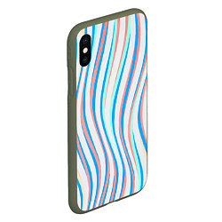 Чехол iPhone XS Max матовый Морская Лагуна!, цвет: 3D-темно-зеленый — фото 2