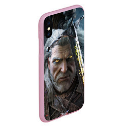 Чехол iPhone XS Max матовый THE WITCHER ГЕРАЛЬТ, цвет: 3D-розовый — фото 2