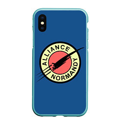 Чехол iPhone XS Max матовый Mass effect x Futurama