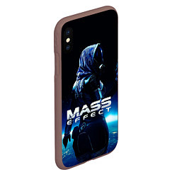 Чехол iPhone XS Max матовый MASS EFFECT ТАЛИ ЗОРА, цвет: 3D-коричневый — фото 2