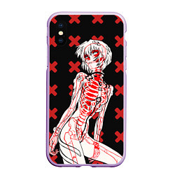 Чехол iPhone XS Max матовый Ева 00 Аянами Рей в X Ray