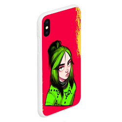 Чехол iPhone XS Max матовый BILLIE EILISH БИЛЛИ АЙЛИШ Z, цвет: 3D-белый — фото 2