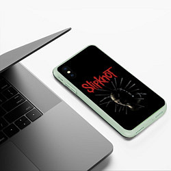 Чехол iPhone XS Max матовый CRAIG JONES SLIPKNOT Z, цвет: 3D-салатовый — фото 2