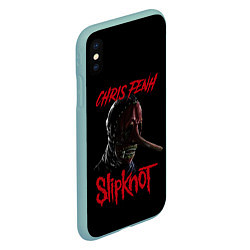 Чехол iPhone XS Max матовый CHRIS FENH SLIPKNOT СЛИПКНОТ Z, цвет: 3D-мятный — фото 2