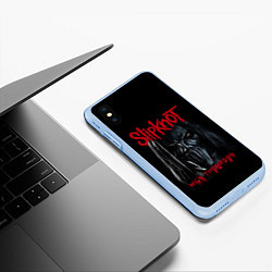 Чехол iPhone XS Max матовый MICK THOMPSON SLIPKNOT СЛИПКНОТ Z, цвет: 3D-голубой — фото 2