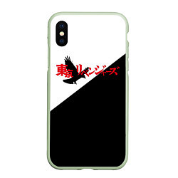 Чехол iPhone XS Max матовый Tokyo Revengers Токийские Мстители Logo Z, цвет: 3D-салатовый