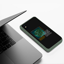 Чехол iPhone XS Max матовый Сангок, цвет: 3D-темно-зеленый — фото 2