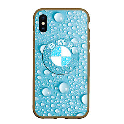 Чехол iPhone XS Max матовый BMW STORM, цвет: 3D-коричневый