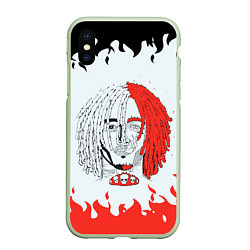 Чехол iPhone XS Max матовый LIL PUMP ЛИЛ ПАМП Z, цвет: 3D-салатовый