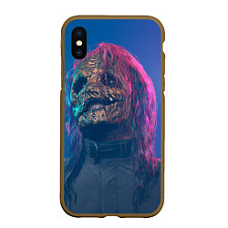 Чехол iPhone XS Max матовый Corey Taylor, цвет: 3D-коричневый