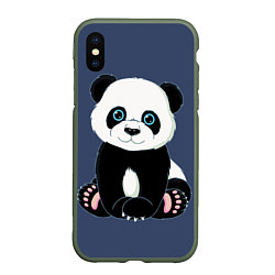 Чехол iPhone XS Max матовый Милая Панда Sweet Panda