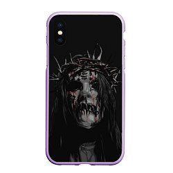 Чехол iPhone XS Max матовый Joey Jordison, цвет: 3D-сиреневый