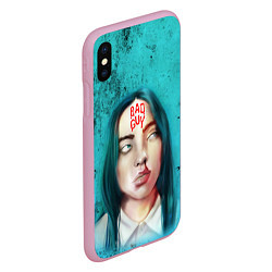 Чехол iPhone XS Max матовый BAD GUY BILLIE EILISH Z, цвет: 3D-розовый — фото 2