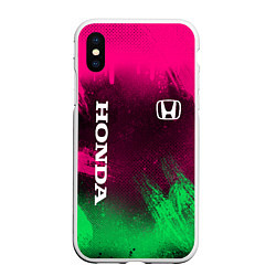 Чехол iPhone XS Max матовый NEON HONDA НЕОН ХОНДА