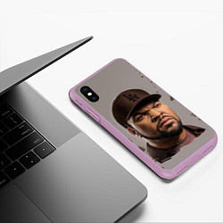 Чехол iPhone XS Max матовый Ice Cube Айс Куб Z, цвет: 3D-сиреневый — фото 2