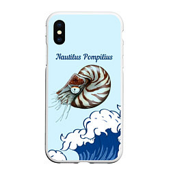 Чехол iPhone XS Max матовый Nautilus Pompilius океан