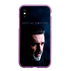 Чехол iPhone XS Max матовый Nautilus Pompilius Вячеслав Бутусов