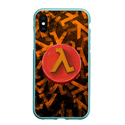 Чехол iPhone XS Max матовый ЛОГО КНОПКА HALF-LIFE Z